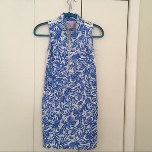 Skipper Sleeveless Dress in Resort White On A Roll